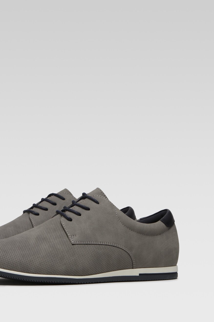 Półbuty Lanetti MYL8436-7 Szary