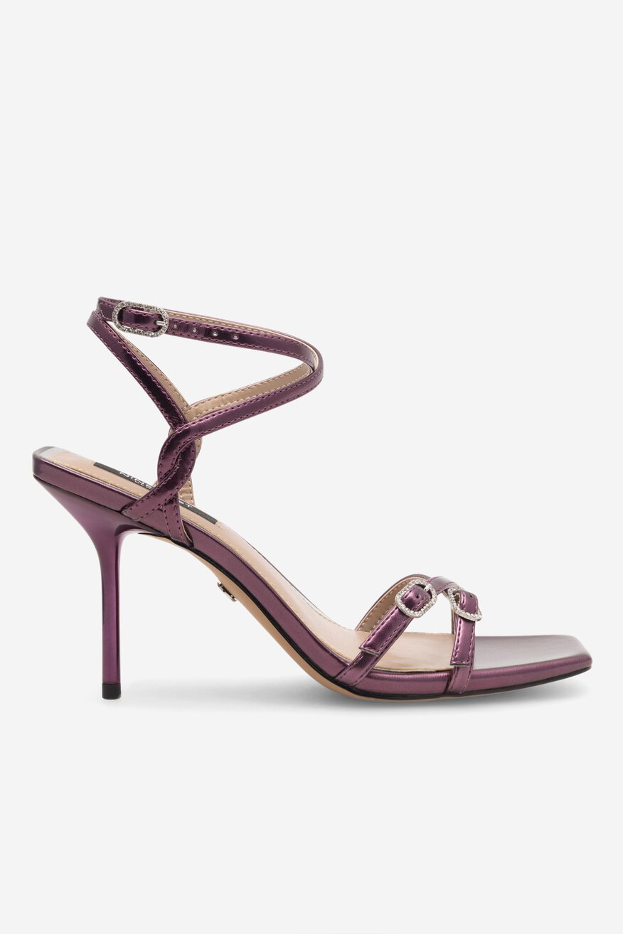 Sandały NINE WEST FARAZA ZL23014CC Fioletowy
