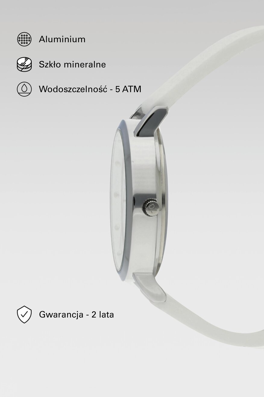 Zegarek DeeZee DZ WOMAN WATCH 02040505020 Biały