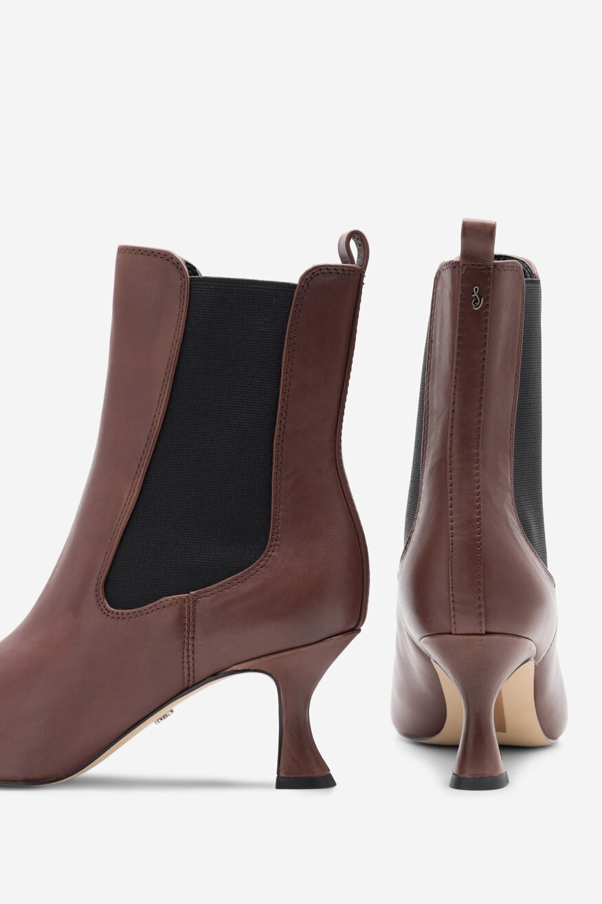 Botki SAM EDELMAN H8662L1200 Brązowy ciemny