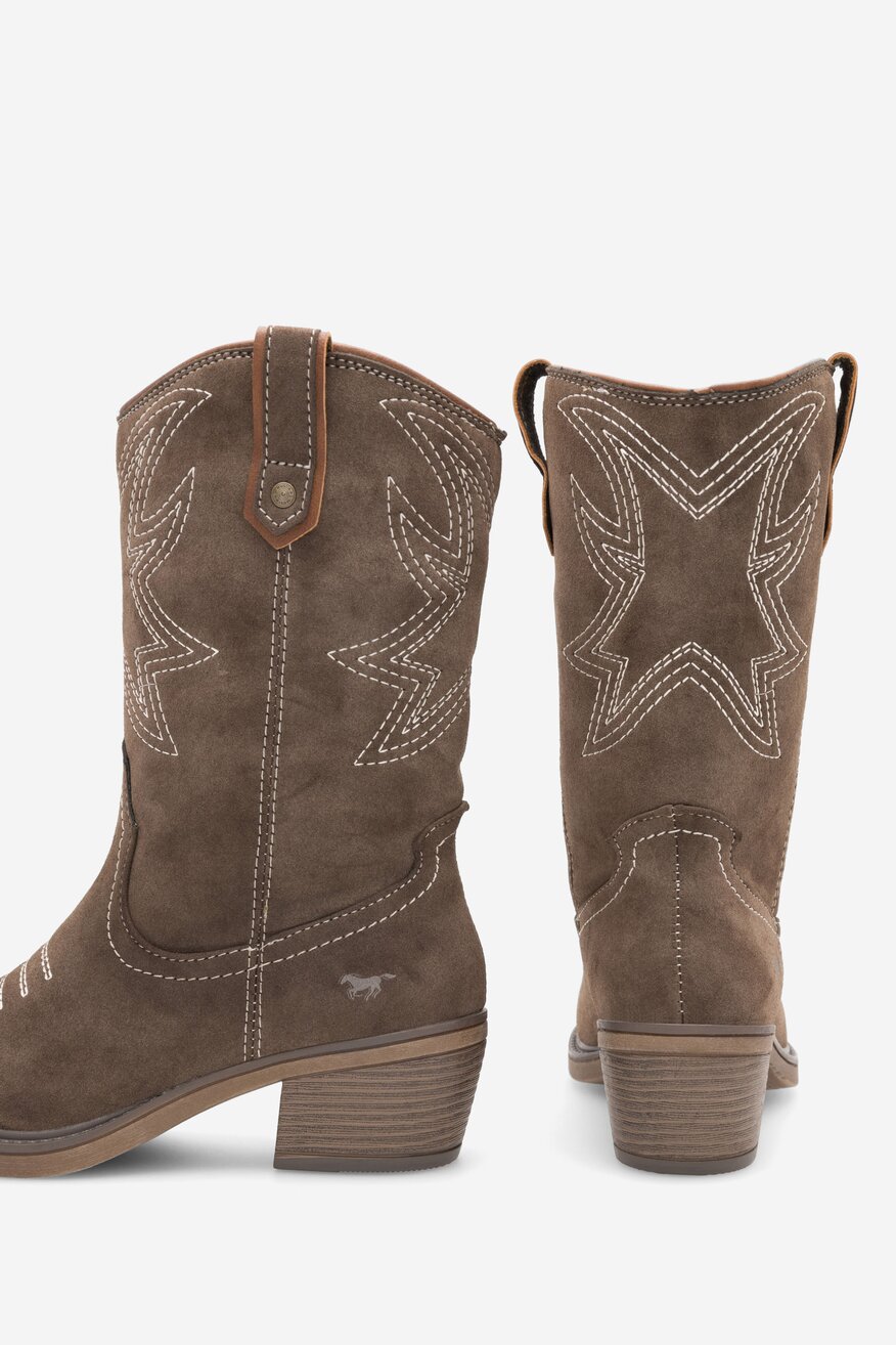 Kozaki Mustang 1478-503 Brązowy ciemny