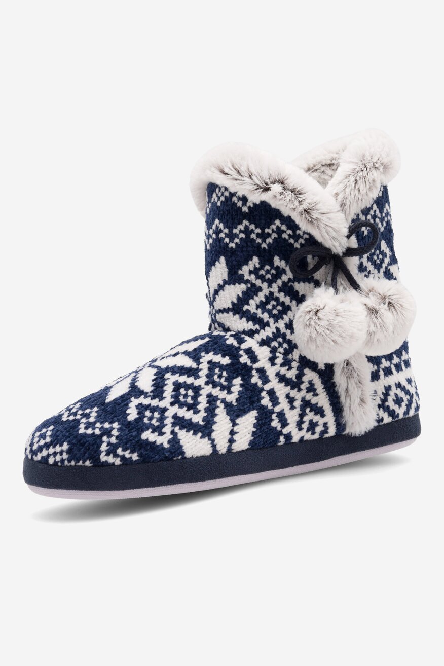 Kapcie Home&Relax 20SDR1147 Granatowy