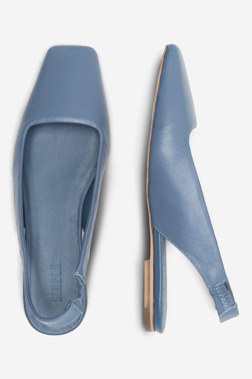 Sandały SIMPLE SARAGOSSA-23SS1419 Niebieski