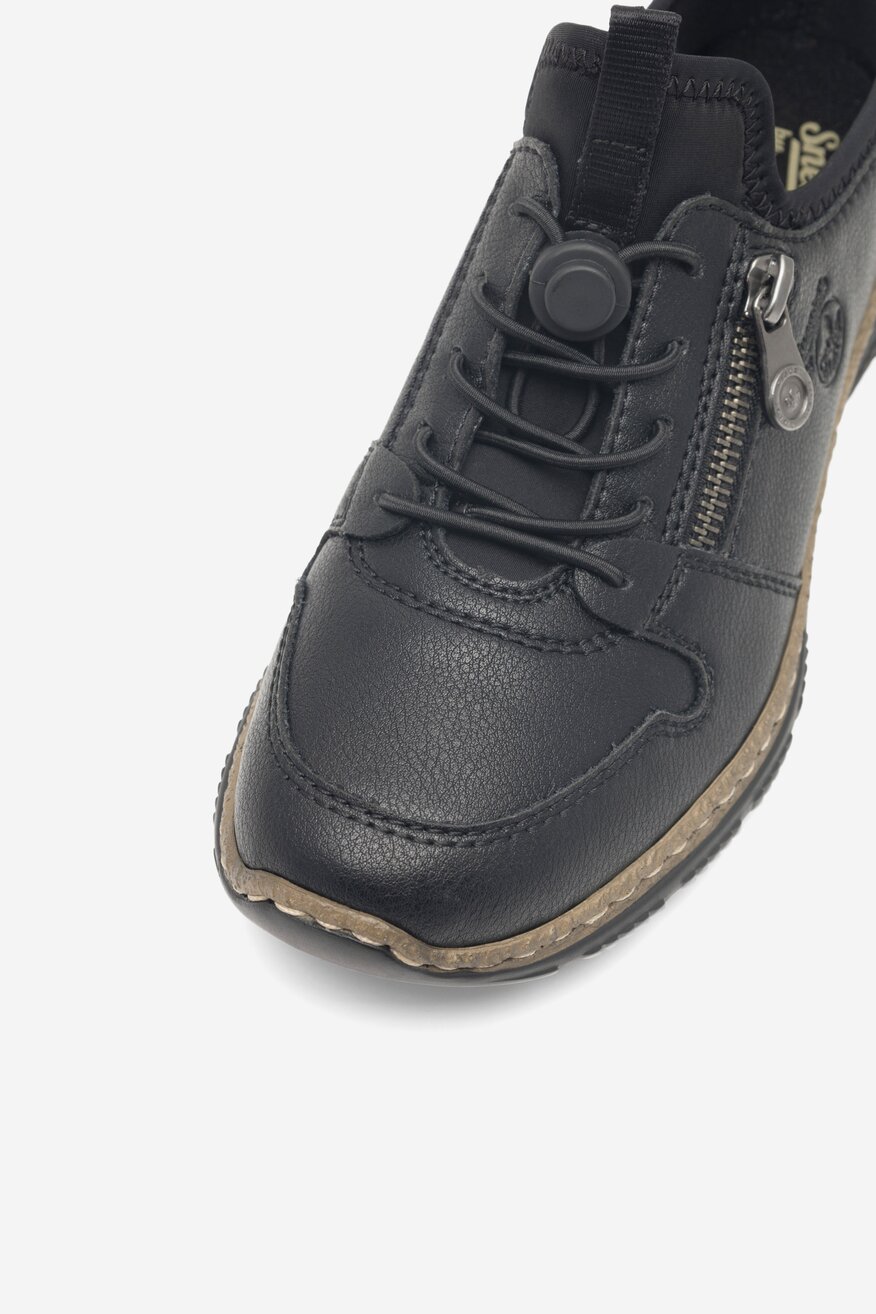 Półbuty Rieker N32G0-00 Czarny
