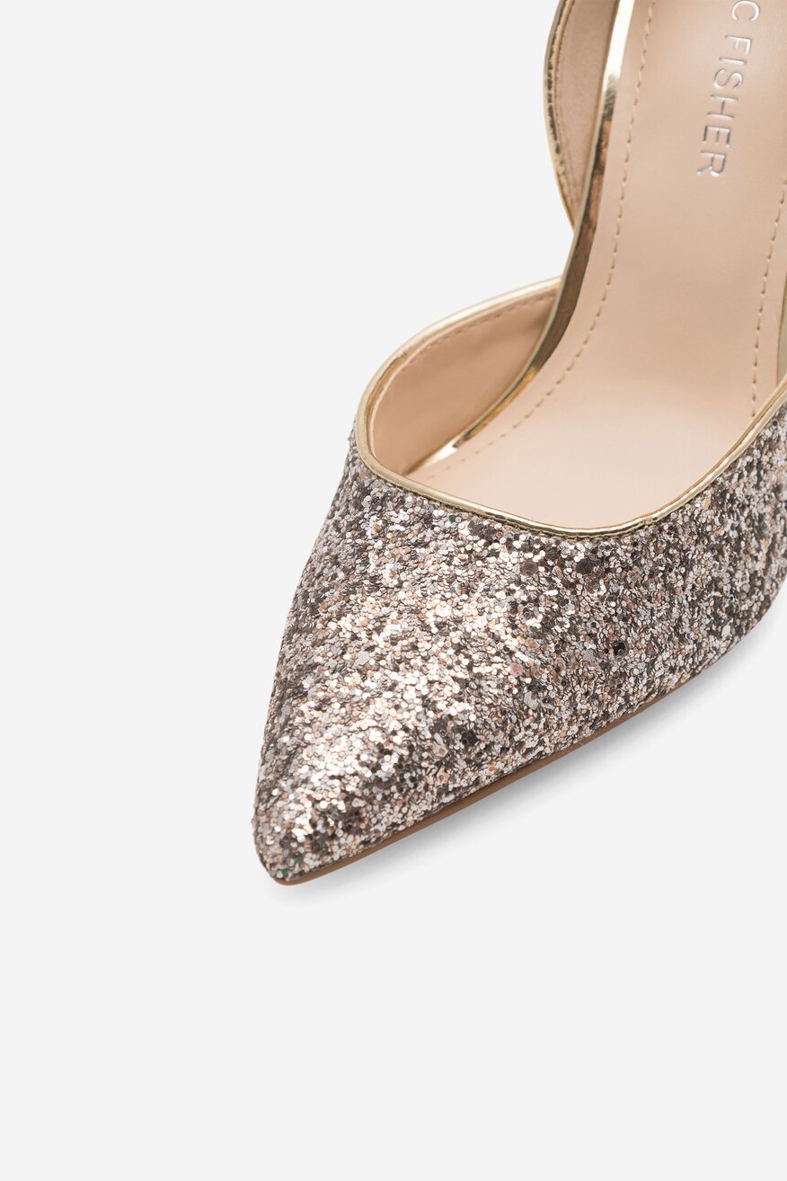 Czółenka MARC FISHER F-CHRISTAY GOL01 Złoty