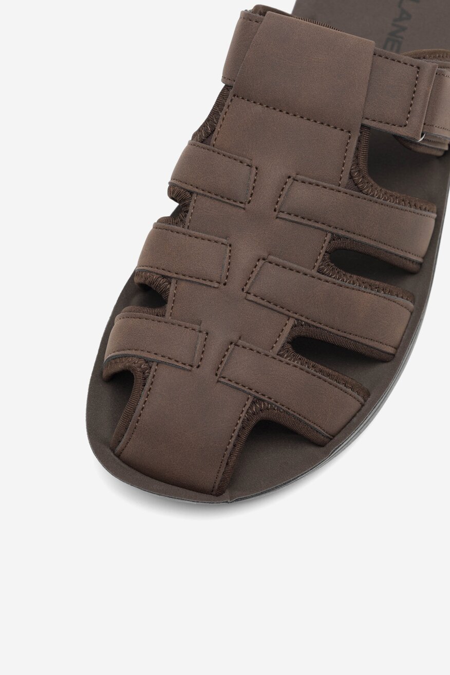 Klapki Lanetti MSS20505-03 Brązowy