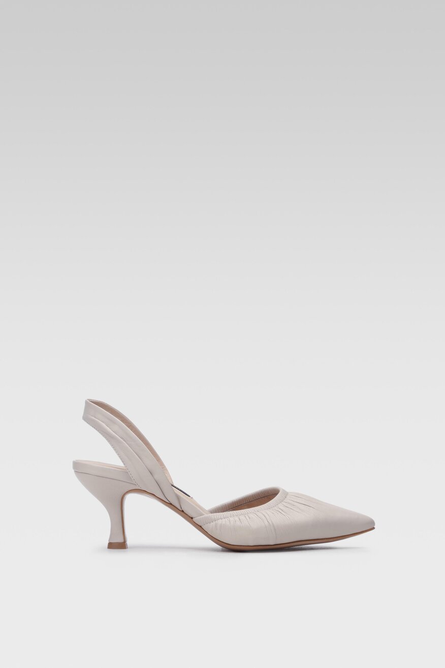 Czółenka Gino Rossi LB-601 Beżowy