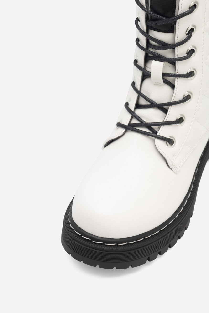 Trzewiki DeeZee CS5587-12 Biały