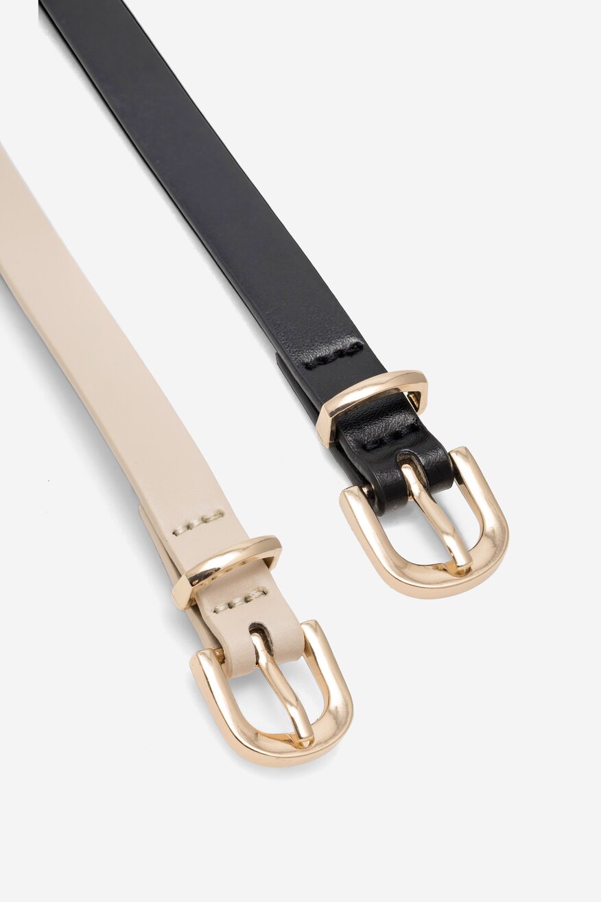 Pasek damski Jenny Fairy 4W2-012-AW23 Beżowy