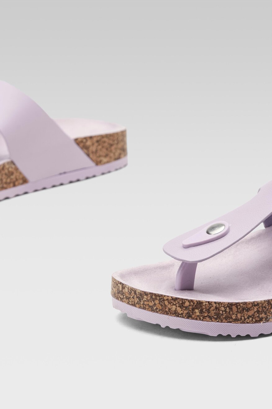 Klapki Bassano LC032436 Fioletowy