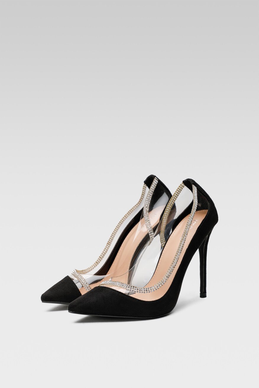 Czółenka DeeZee KL-92831-95 Czarny