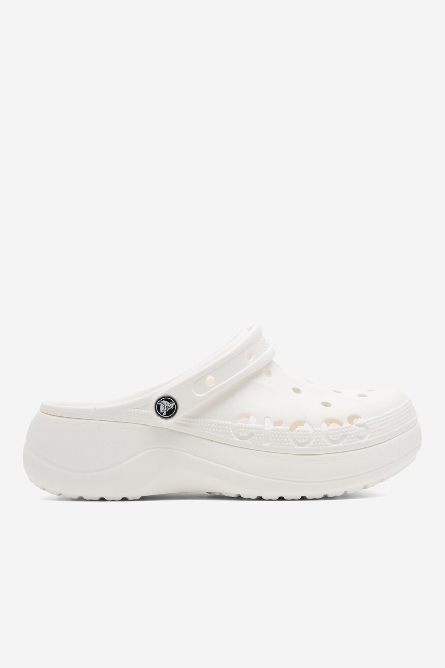 Klapki basenowe Crocs BAYA PLATFORM CLOG 208186-100 Biały