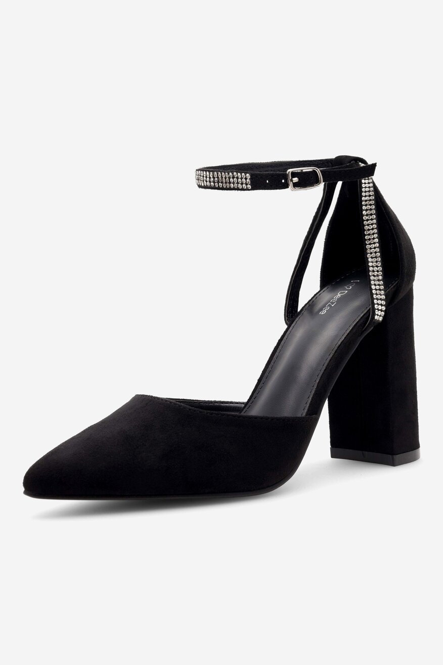 Czółenka DeeZee LISA KL-HT4587-21 Czarny