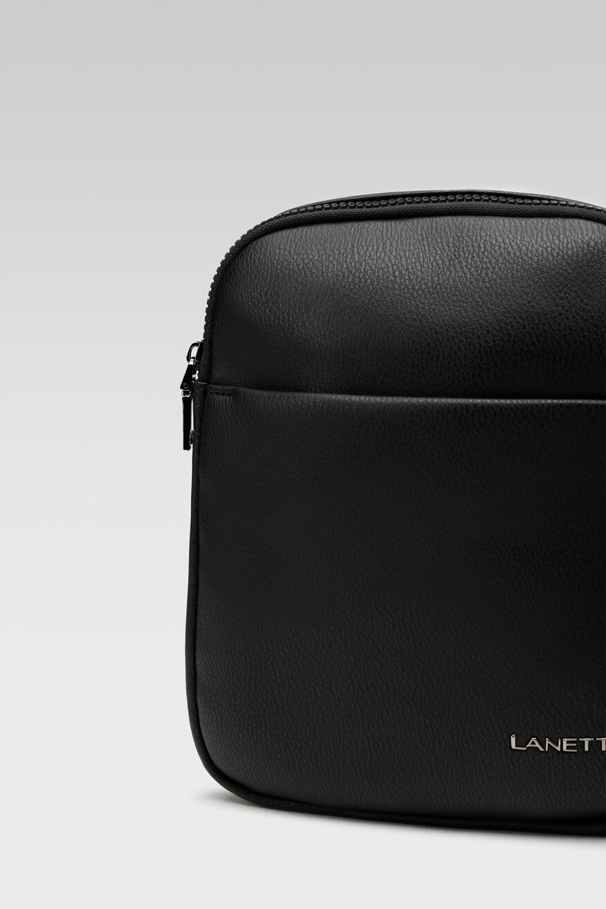 Torba męska Lanetti BMR-U-034-10-09 Czarny