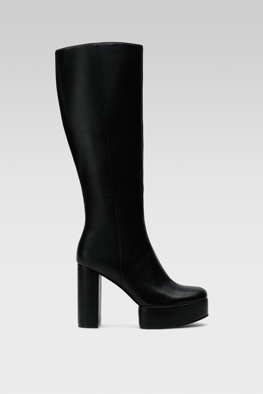 Kozaki Jenny Fairy PLATFORM-02KW Czarny