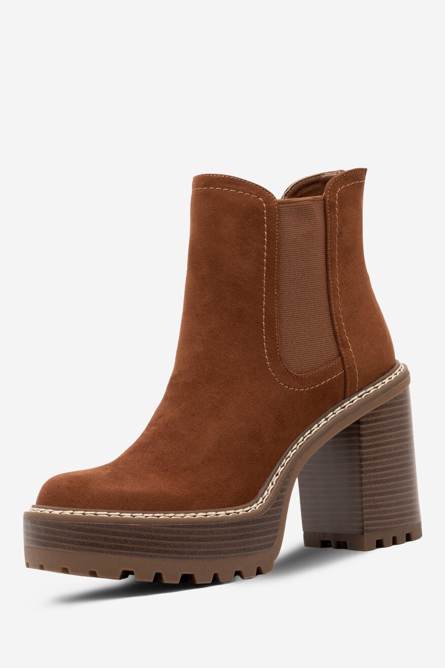 Botki NINE WEST SAILA 13151A Brązowy