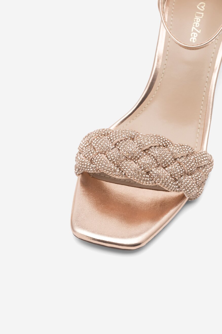 Sandały DeeZee PRETTY PLEASE LS5951-01 Złoty