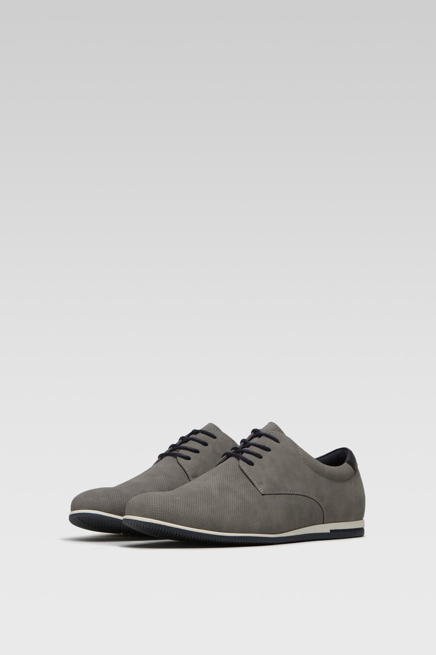 Półbuty Lanetti MYL8436-7 Szary