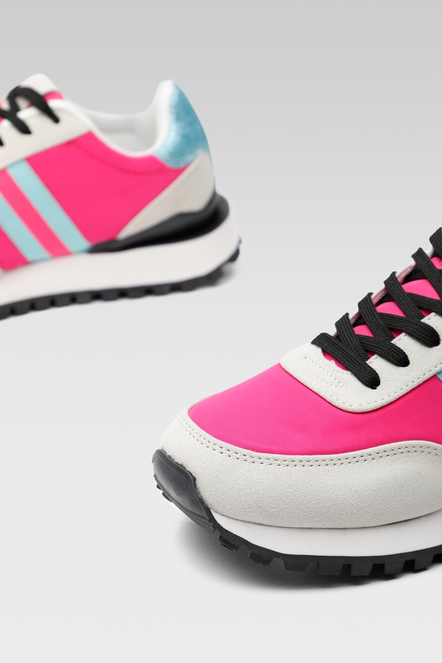 Półbuty Nylon Red WAG1191101A-01 Różowy