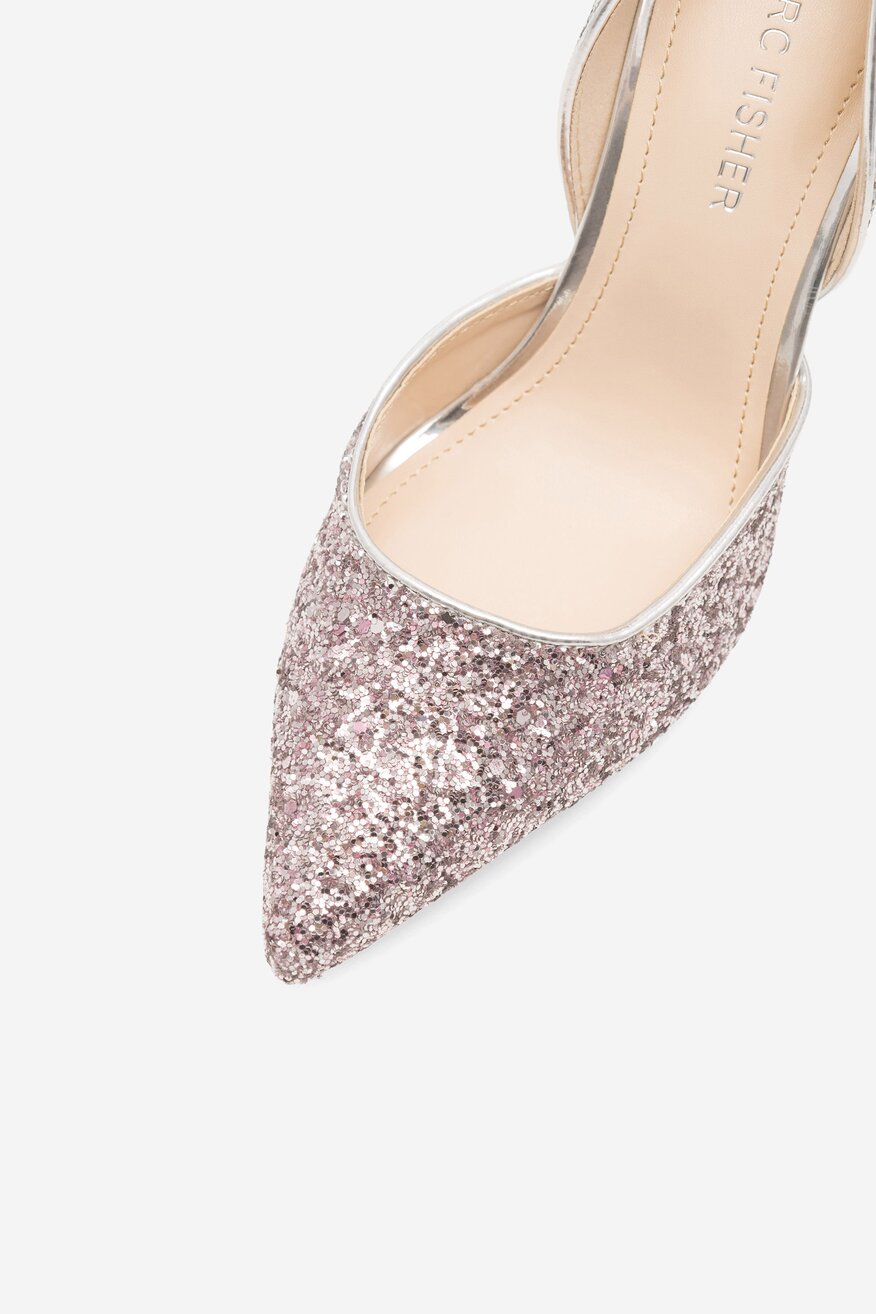 Czółenka MARC FISHER F-CHRISTAY SIL01 Srebrny