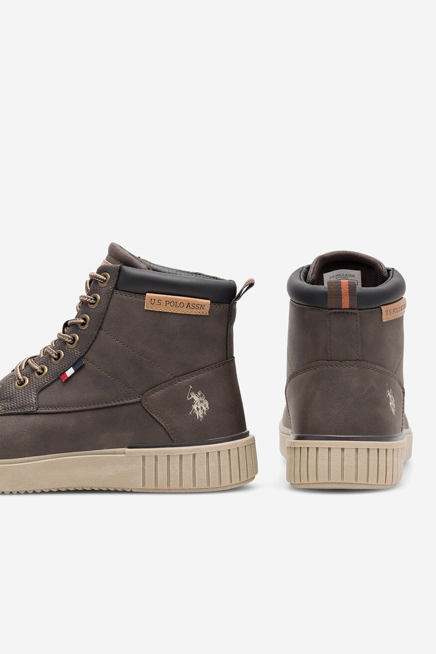 Sneakers U.S. POLO ASSN. HOOVER001M/CUY1 Brązowy ciemny