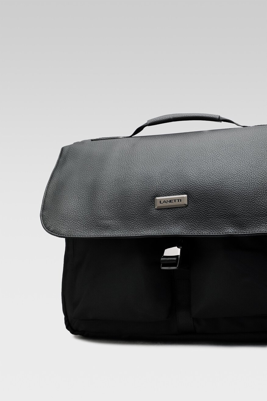 Torba męska Lanetti BMM-U-079-10-08 Czarny