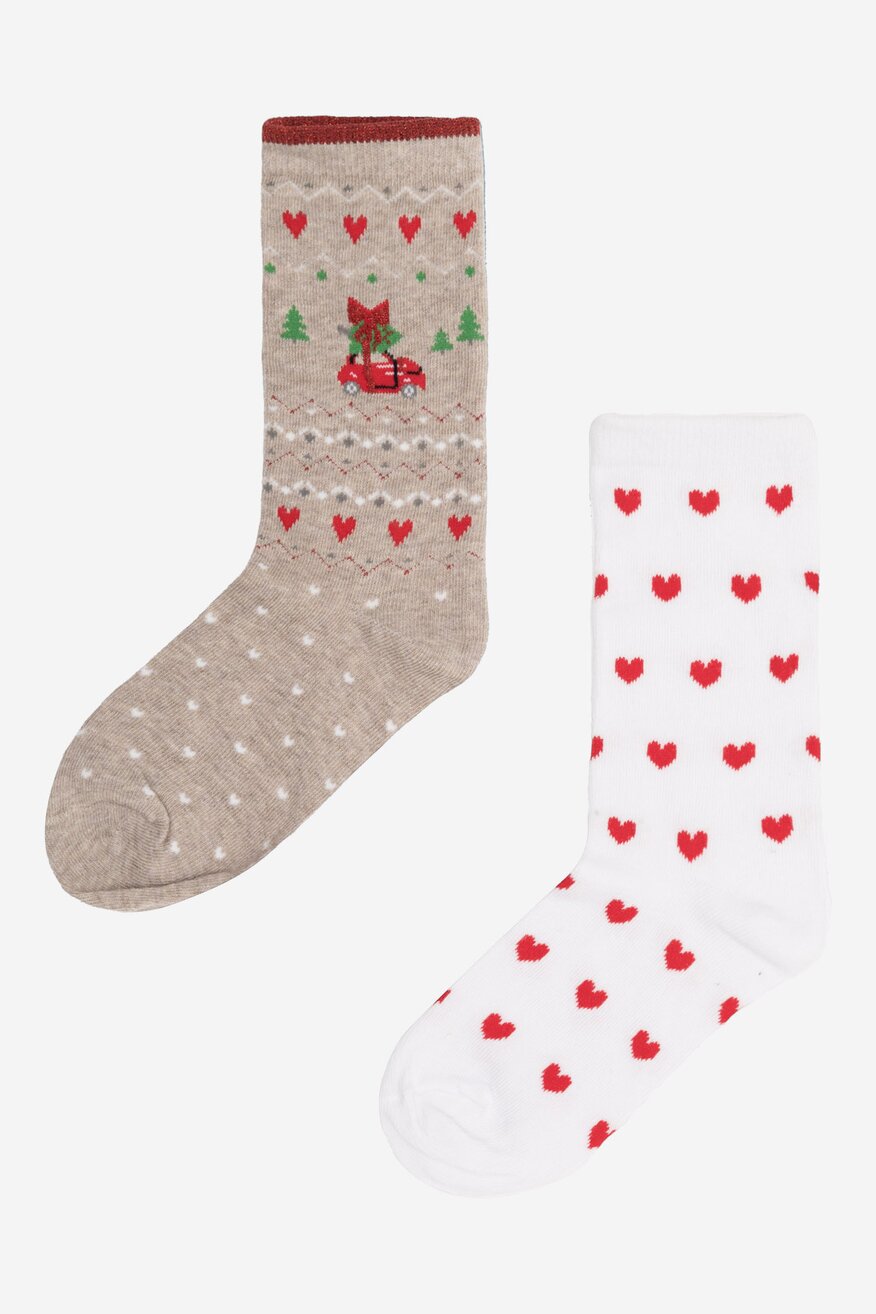 Skarpetki damskie Jenny Fairy 4WB-004-AW23 (2-PACK) Biały