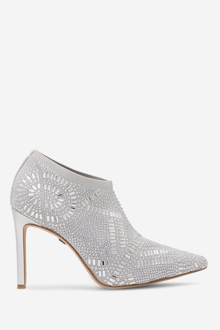 Botki NINE WEST MAJDY FF-1717 Srebrny