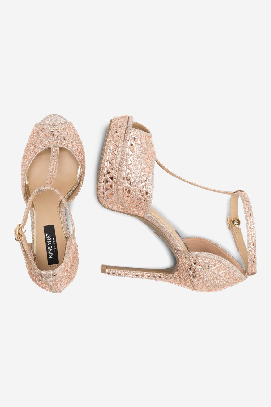 Sandały NINE WEST NISA SY015-1NW Różowy