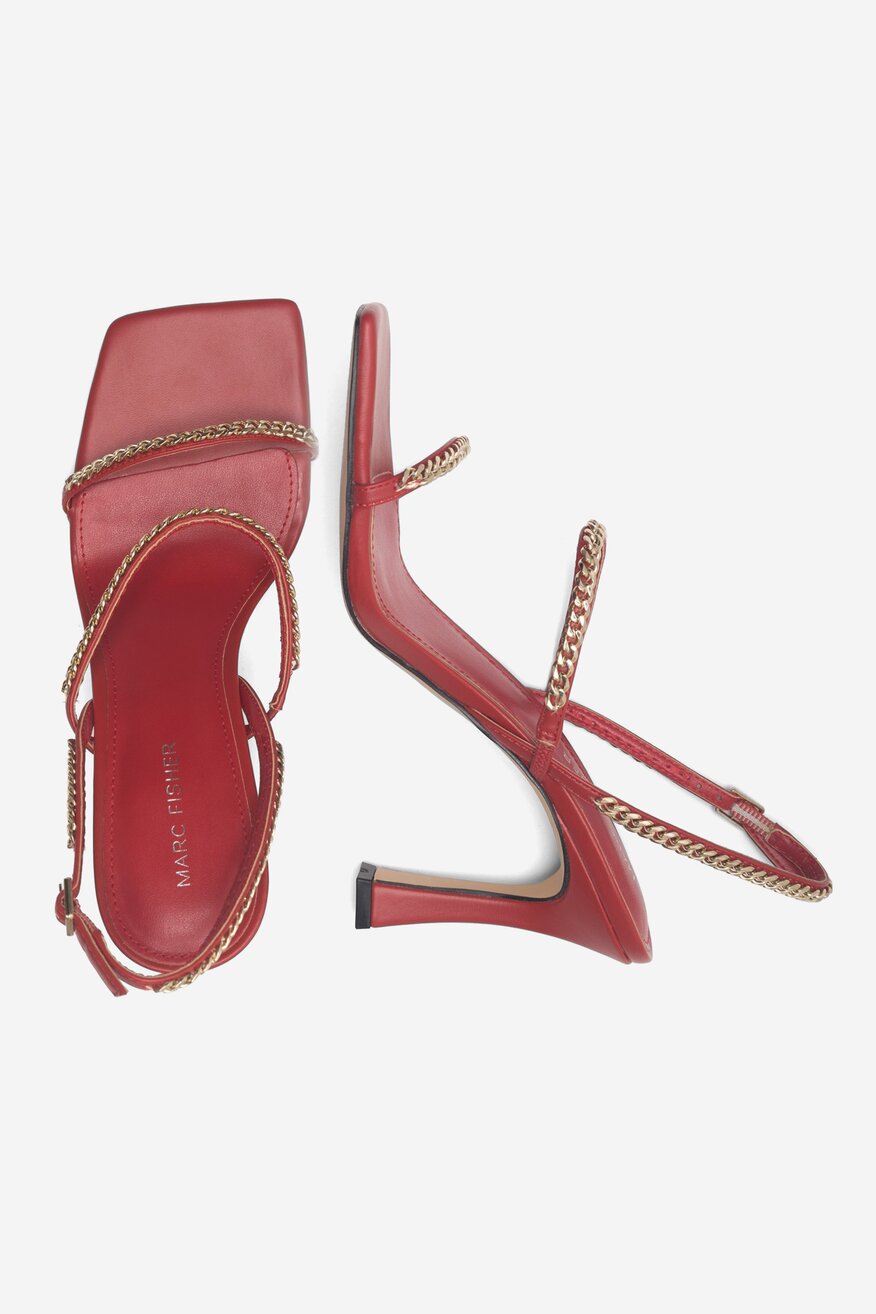 Sandały MARC FISHER F-DROID MRE01 Czerwony