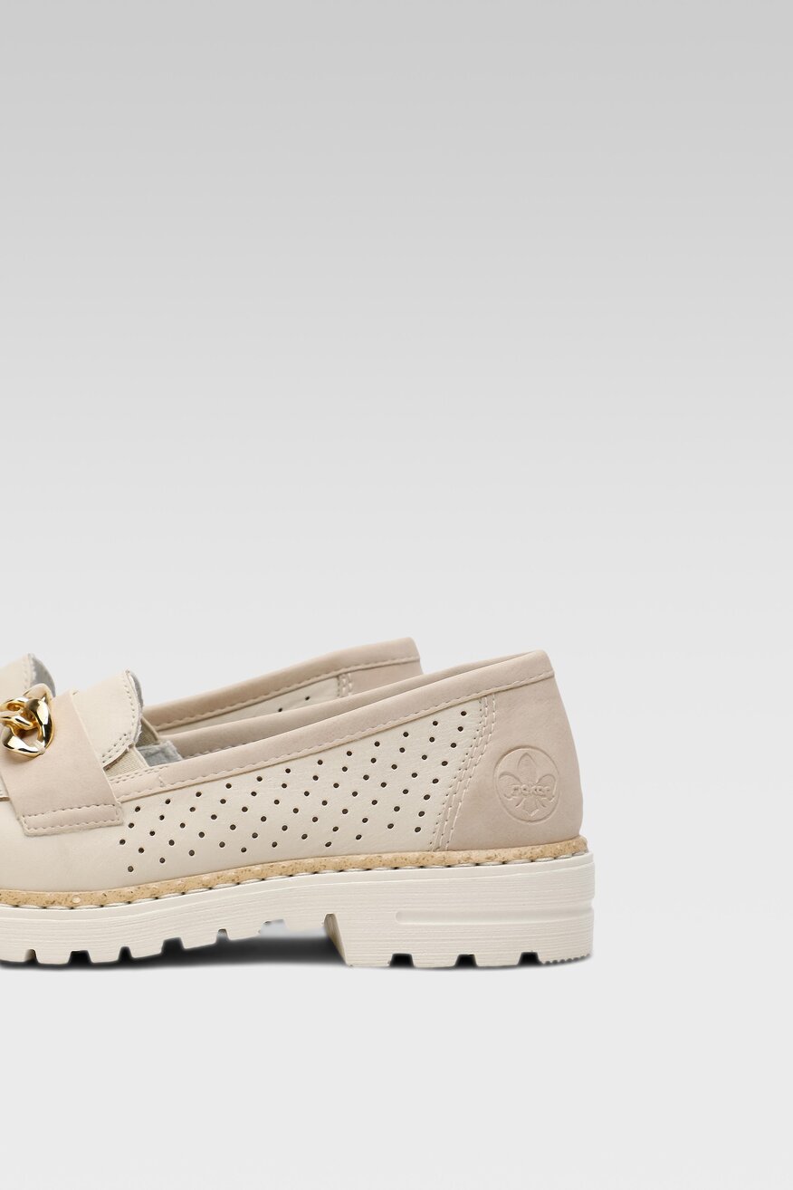 Półbuty Rieker 54852-60 Beżowy