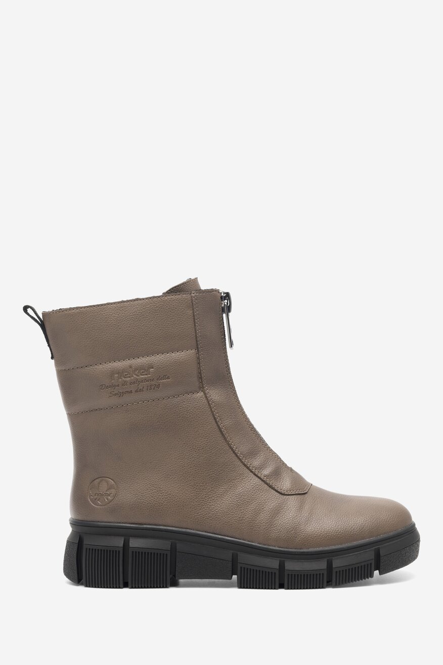 Botki Rieker X3452-24 Beżowy ciemny
