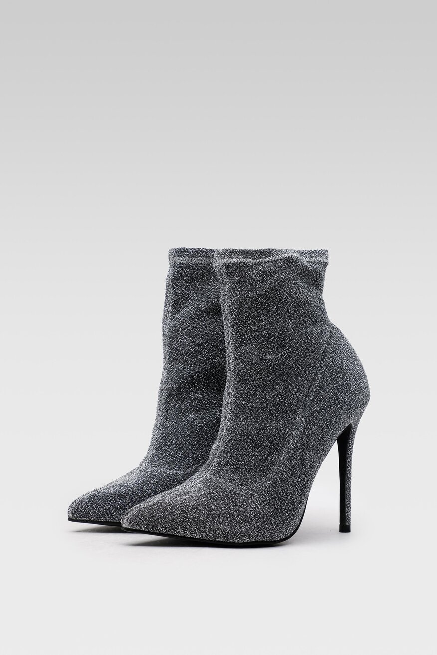 Botki DeeZee KL-HT6933-1 Srebrny