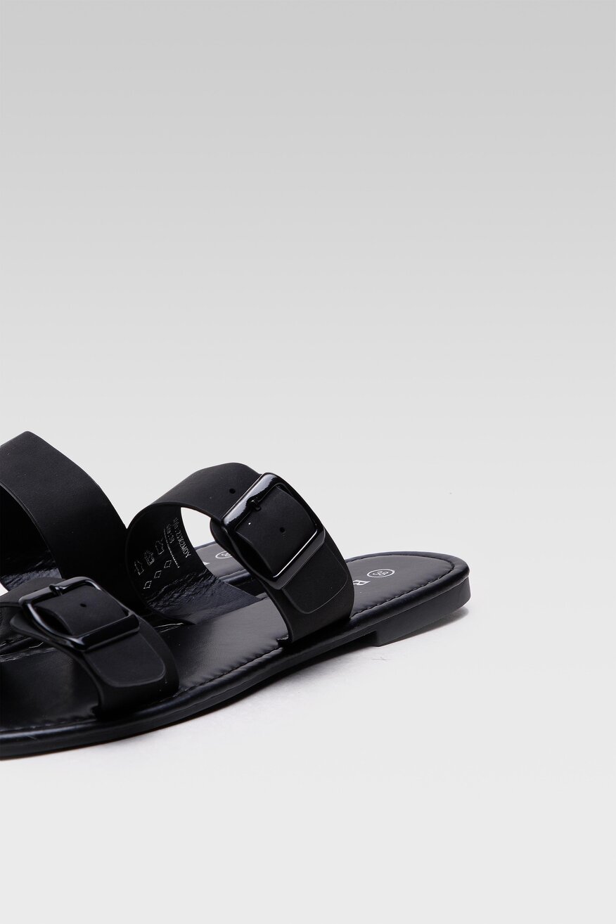 Klapki Bassano 23302MDY Czarny