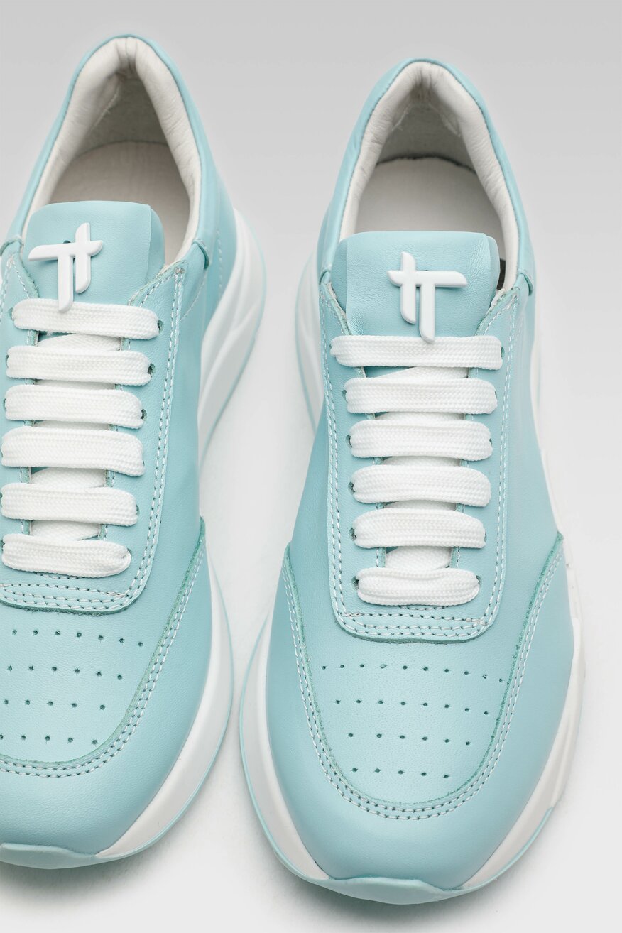 Półbuty Togoshi 37950 Turkusowy