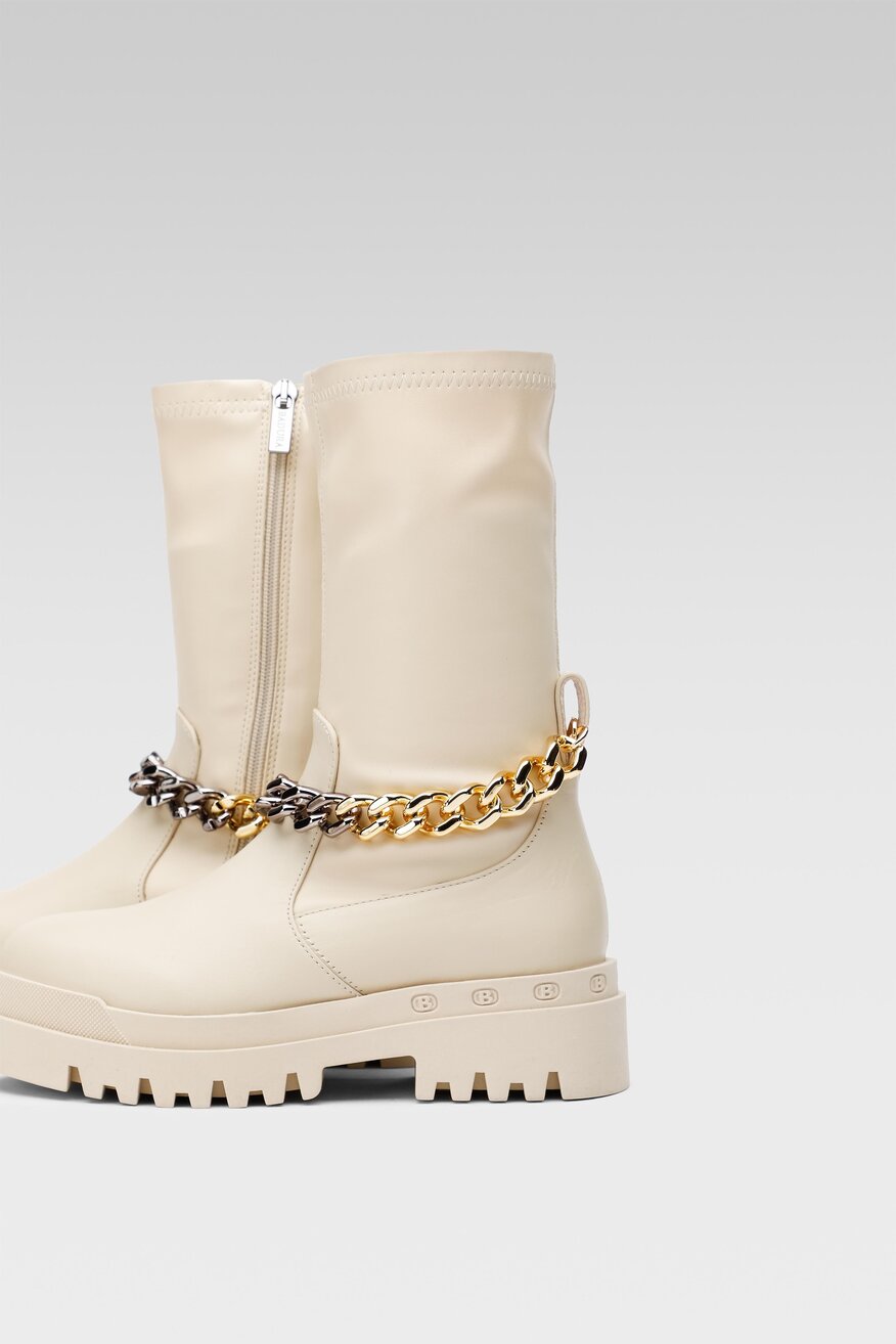 Botki Badura 3040-1 Beżowy