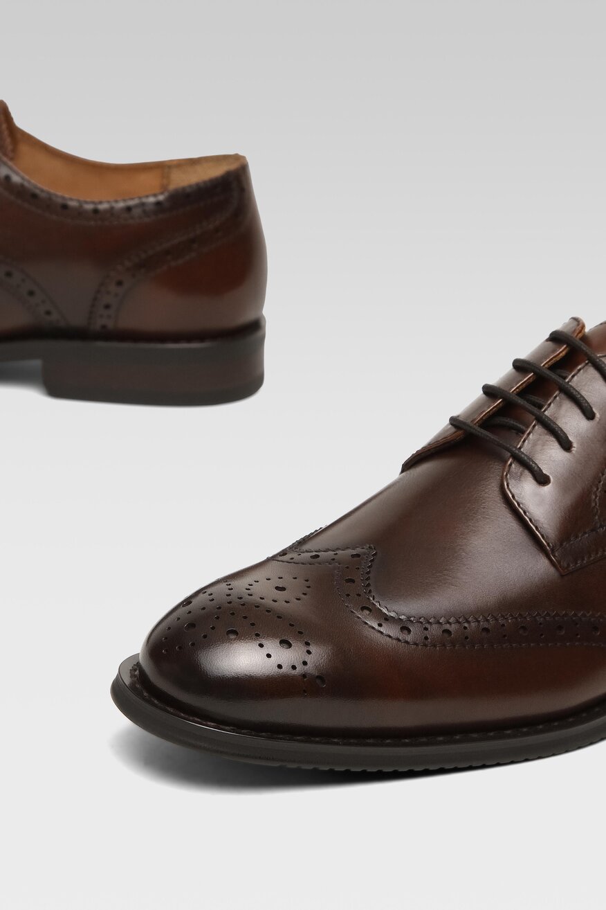 Półbuty Gino Rossi FABIANO-01 122AM Brązowy ciemny