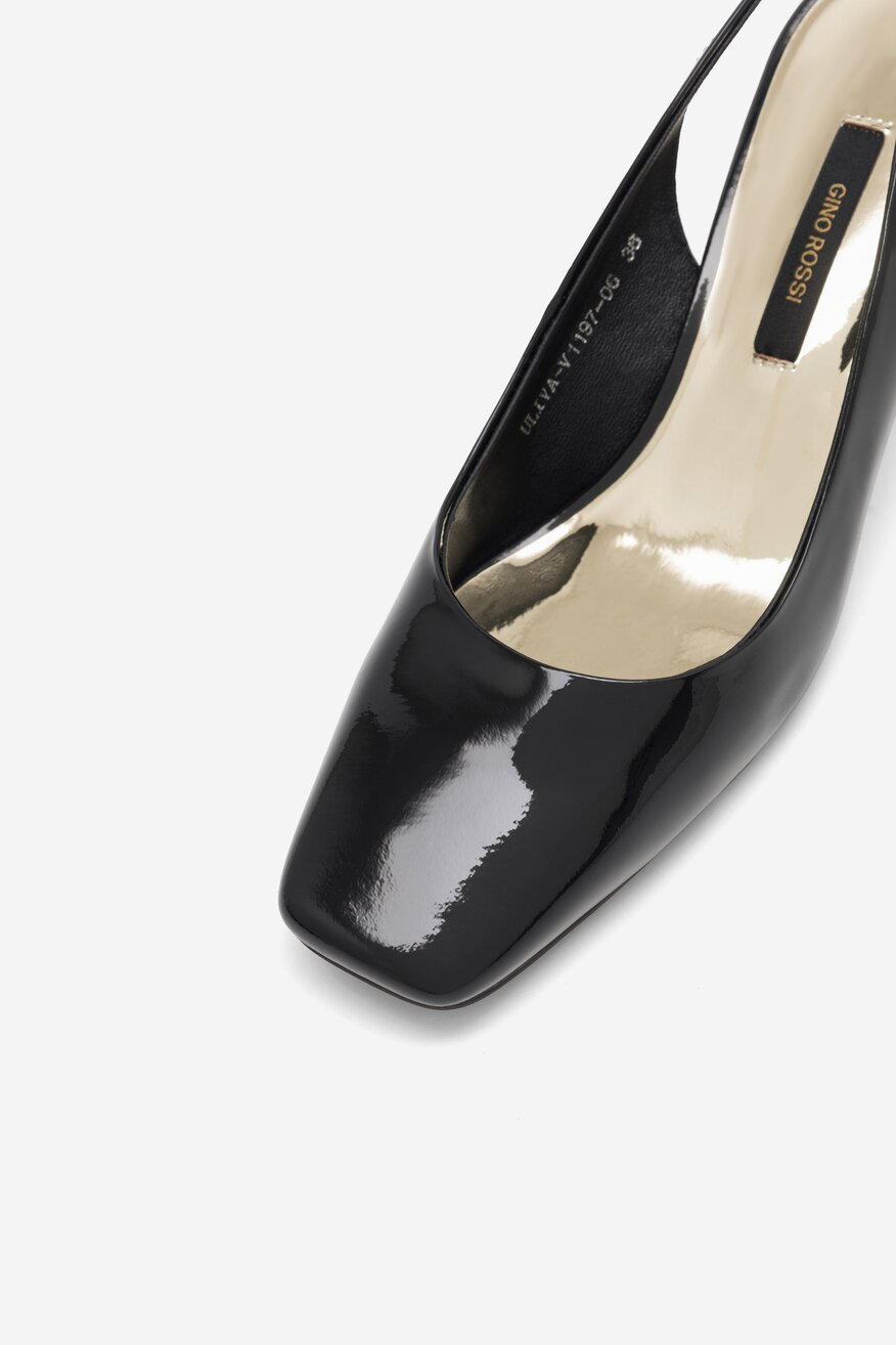 Czółenka Gino Rossi ULIVA-V1197-06 Czarny