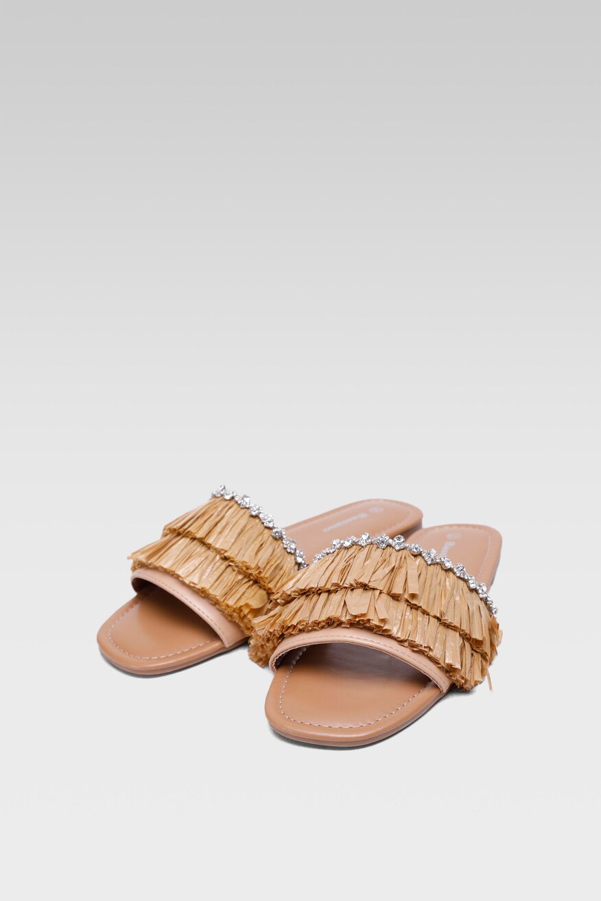 Klapki Bassano 23961 Brązowy jasny