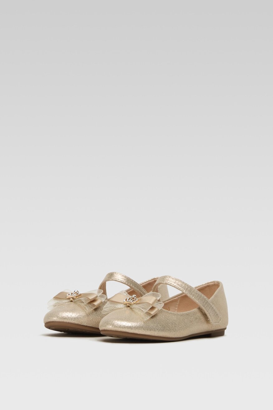 Baleriny Nelli Blu CM22063-3 Złoty