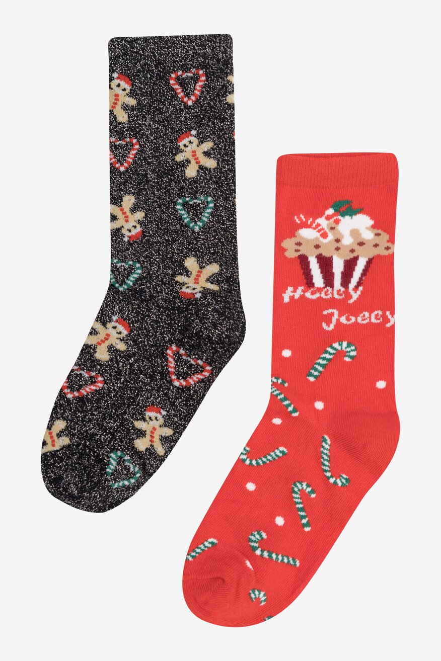 Skarpetki damskie Jenny Fairy 4WB-002-AW23 (2-PACK) Czerwony