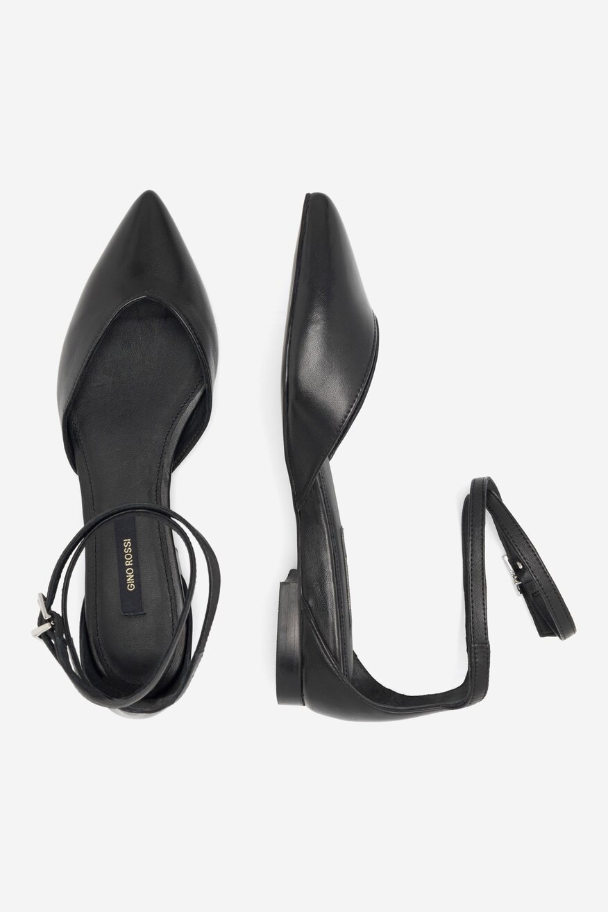Baleriny Gino Rossi SYSANNA-108152 Czarny