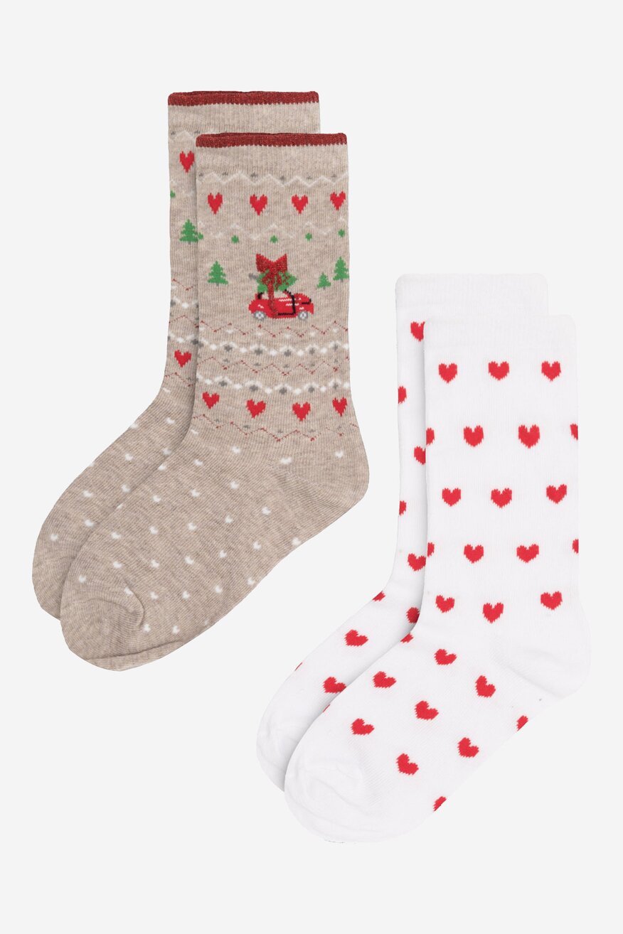 Skarpetki damskie Jenny Fairy 4WB-004-AW23 (2-PACK) Biały