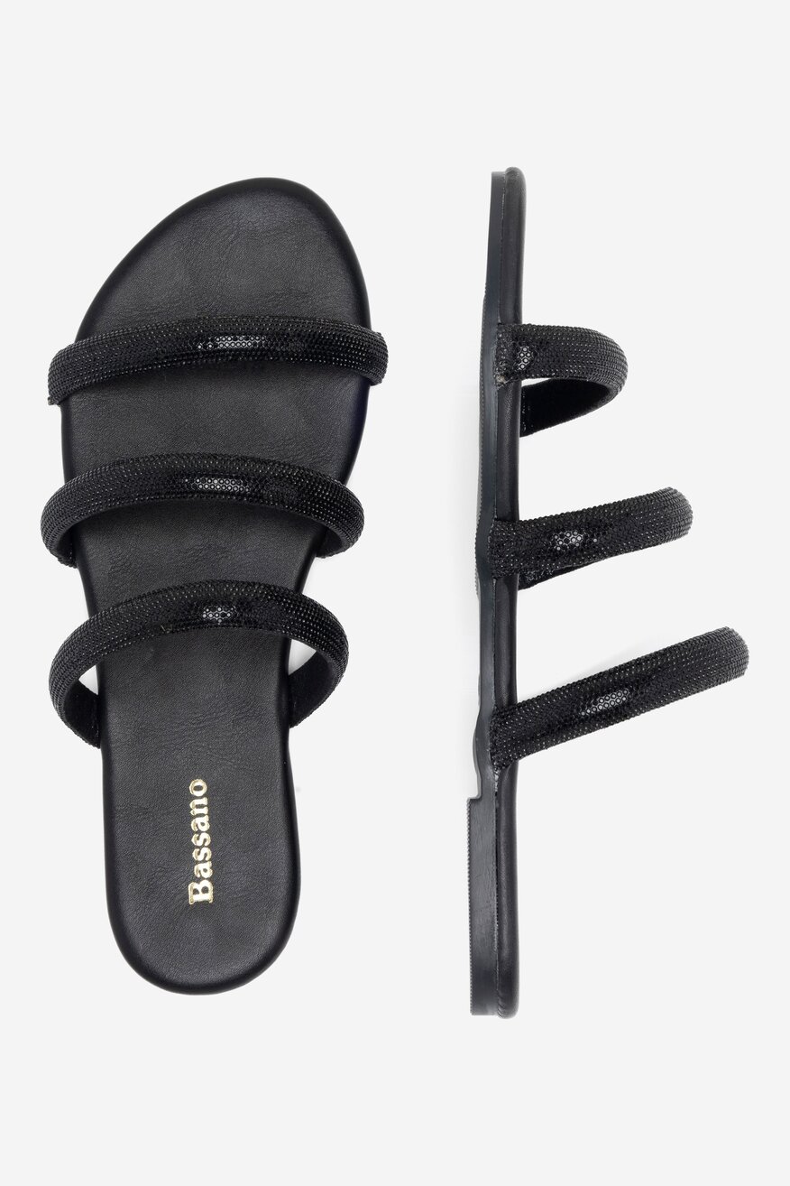 Klapki Bassano LC031022-1 Czarny