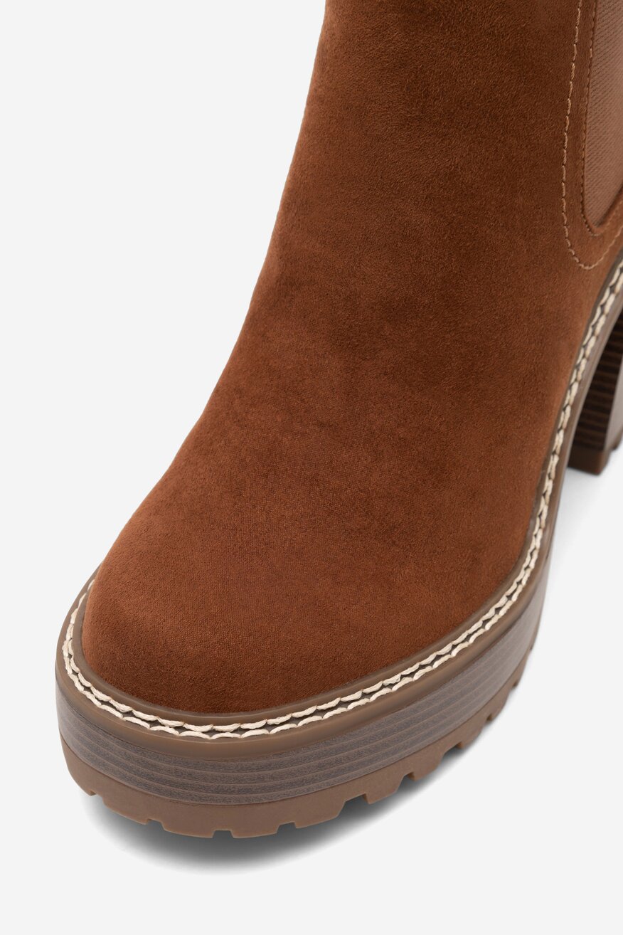 Botki NINE WEST SAILA 13151A Brązowy