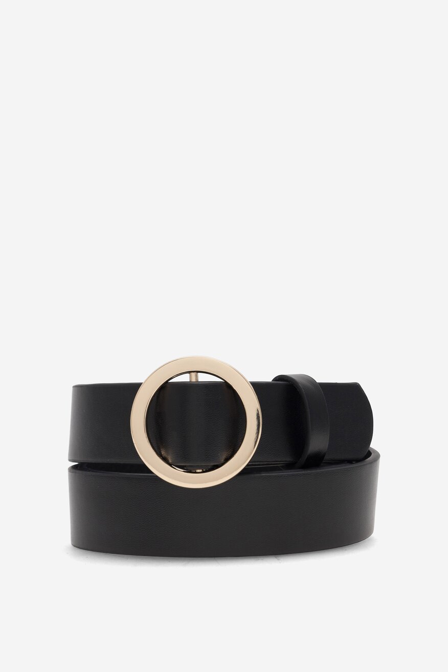 Pasek damski Jenny Fairy 4W2-002-AW23 Czarny