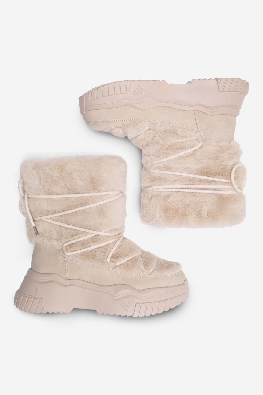 Botki DeeZee NELA WS6009-01 Beżowy