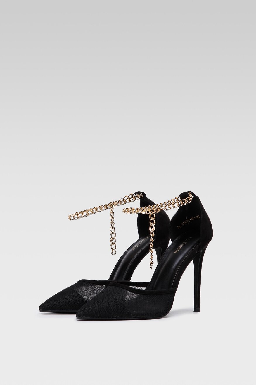 Czółenka DeeZee KL-92831-811 Czarny