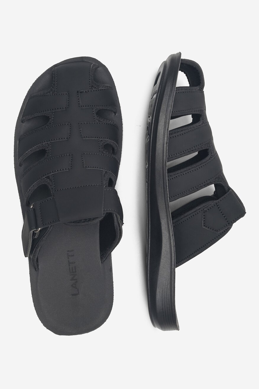 Klapki Lanetti MSS20505-03 Czarny