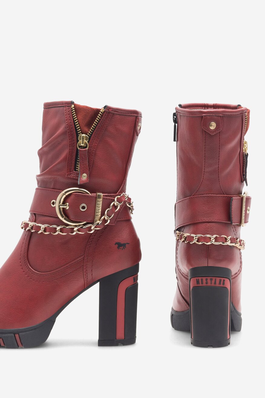 Kozaki Mustang 1363-505 Czerwony